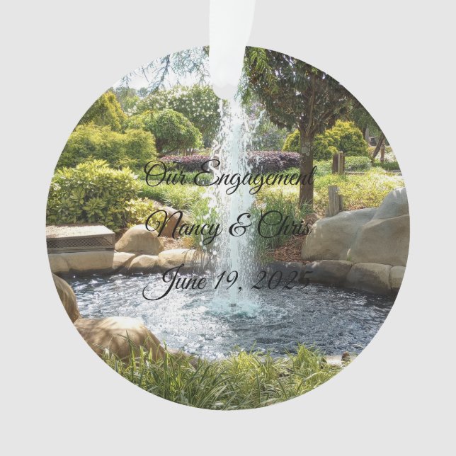 Verlobung Akrylverzierung Ornament (Vorderseite)