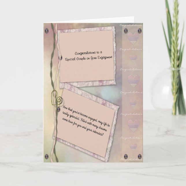 Verlobung Ankündigung (Vorderseite)