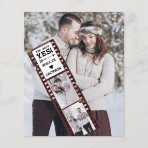 Verlobung Ankündigung Foto Sie sagte ja