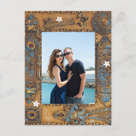 Verlobung Couple Party Antikes Skelett UAWG Feiertagspostkarte