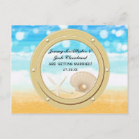 Verlobung des Hafens für Schiffe Save the Date