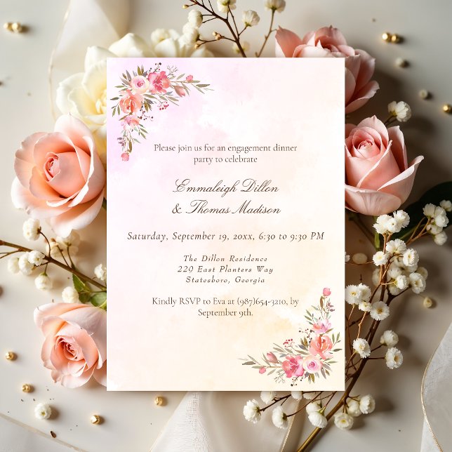 Verlobung Dinner Party Corbaro Einladung (Von Creator hochgeladen)