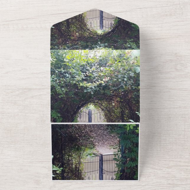 Verlobung Einladung Gate Wood (Außenbereich)