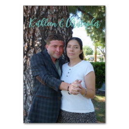 Verlobung Foto Card Einlage für Einladungen Tischnummer