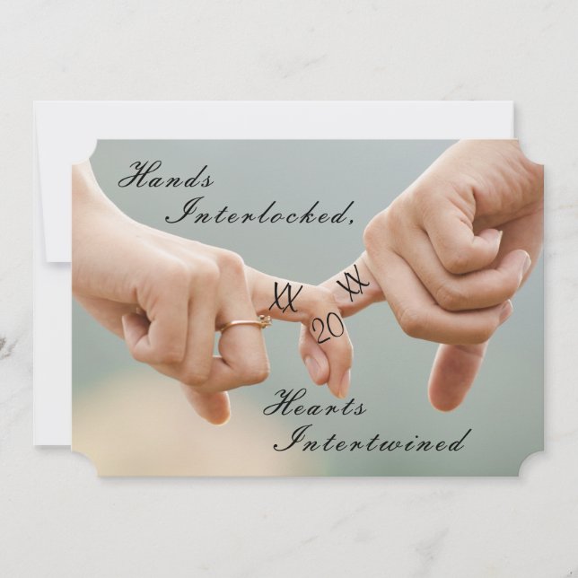 Verlobung Foto Einladung (Vorderseite)