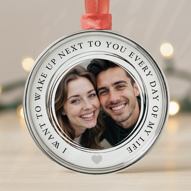 Verlobung Foto Keepake Ornament Aus Metall (Von Creator hochgeladen)