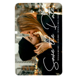 Verlobung Foto Modernes Save the Date Magnet
