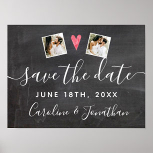 Verlobung Foto Prop Chalkboard Save the Date Poster