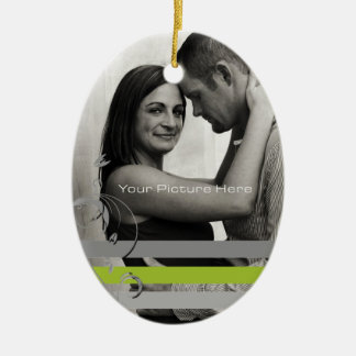 Verlobung für Limones und graues Foto Keramik Ornament