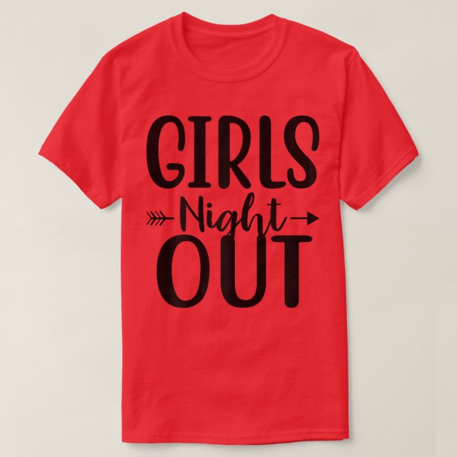 Verlobung "Girls Night Out Arrow Match J" T-Shirt (Design vorne)