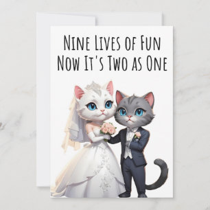Verlobung Glückwünsche Cat Lovers Card Einladung
