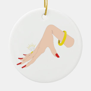 Verlobung Handring Keramik Ornament