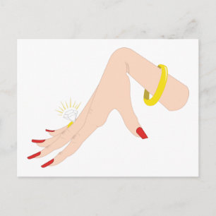 Verlobung Handring Postkarte