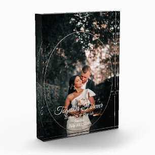 Verlobung Hochzeiten Foto und Name Block