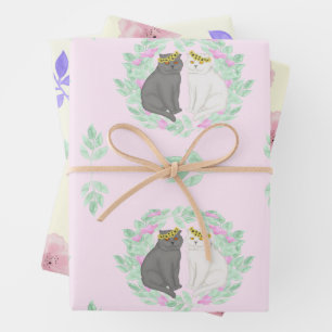 Verlobung oder Hochzeitsfest Set Geschenkpapier Set