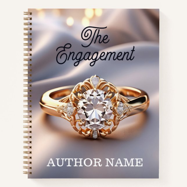 Verlobung Ring Book Cover Inspiration Notebook Notizbuch (Vorderseite)