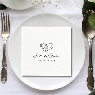 Verlobung Ring Custom Wedding Party Paper Serviette