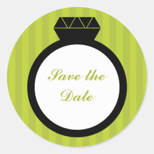 Verlobung Ring Wedding Siegel Runder Aufkleber