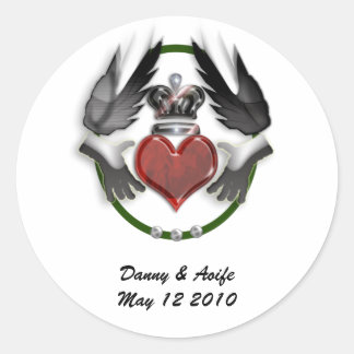 Verlobung Runder Aufkleber