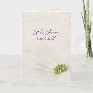 Verlobung Save the Date Blume Karte