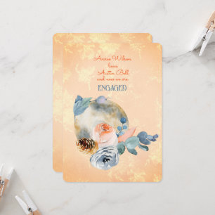 Verlobung über dem Mond, also Got wir Verlobt Karte