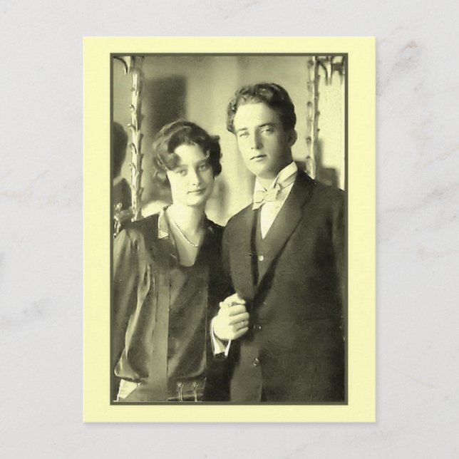 Verlobung von Prinzessin Astrid und Prinz Leopold Postkarte (Vorderseite)