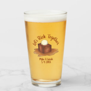 Verlobung Wedding Party Sticky Toffee Pudding Glas