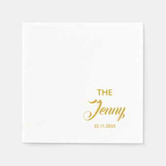 Verlobung zum Hochzeitstag Personalisiert Serviette