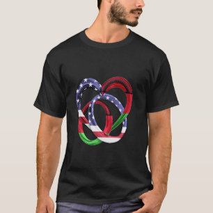 Verlobung zum Jahrestag der Hochzeitsfeier in den T-Shirt