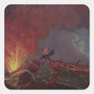 Verlobung zwischen dem "Quebec" Quadratischer Aufkleber