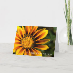 Verlobungs-Glückwunsch des Gazania- Karte