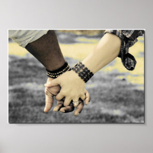 Verlobungs-Hände Poster