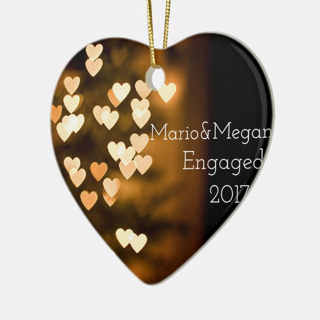 Verlobungs-Verzierung Keramikornament (Links)