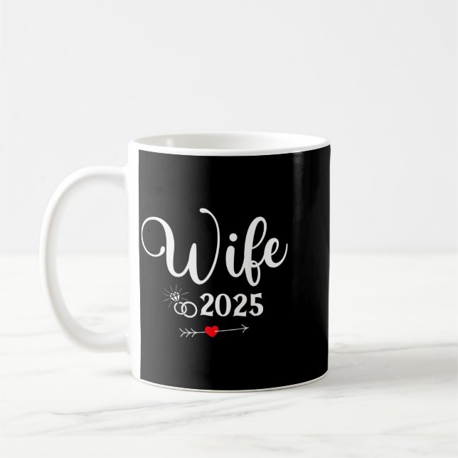 Verlobungsfeier 2025 Ehefrau Ehemann passend Kaffeetasse (Links)