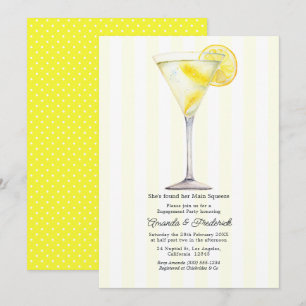 Verlobungsfeier Main Squeeze Lemon Martini Einladung