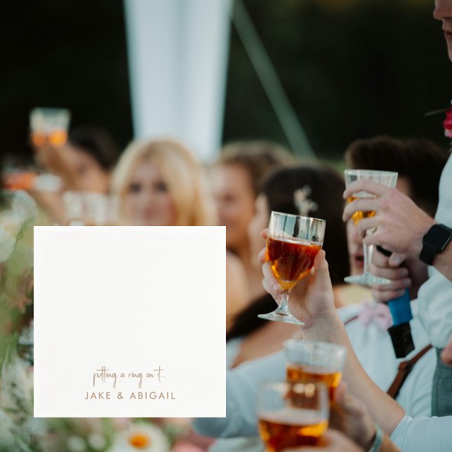 Verlobungsfeier mit persönlicher Note Serviette (Von Creator hochgeladen)