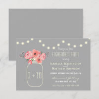 Verlobungsparty | Blume und Mason Jar