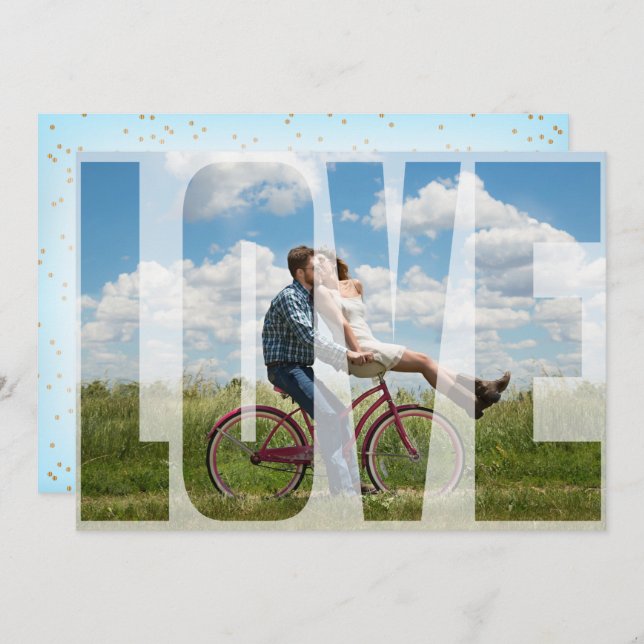 Verlobungsparty Einladung (Vorne/Hinten)