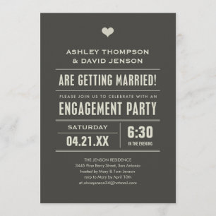 Verlobungspartyeinladungen Einladung