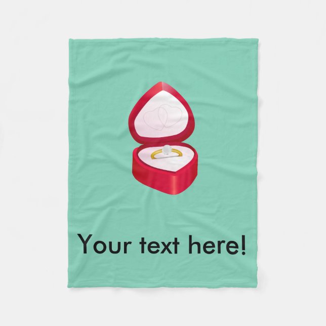 Verlobungsring clipart fleecedecke (Vorderseite)