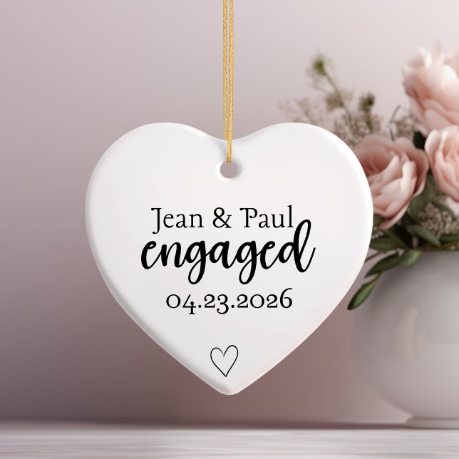 Verlobungsschmuck  keramik ornament (Engagement Ornament )
