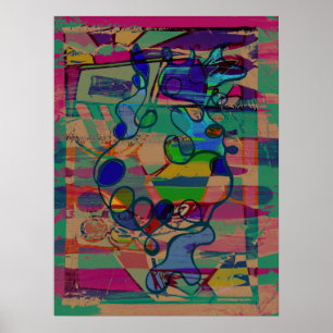"Verlockendes Abstrakt" alternative Version 18 x 2 Poster