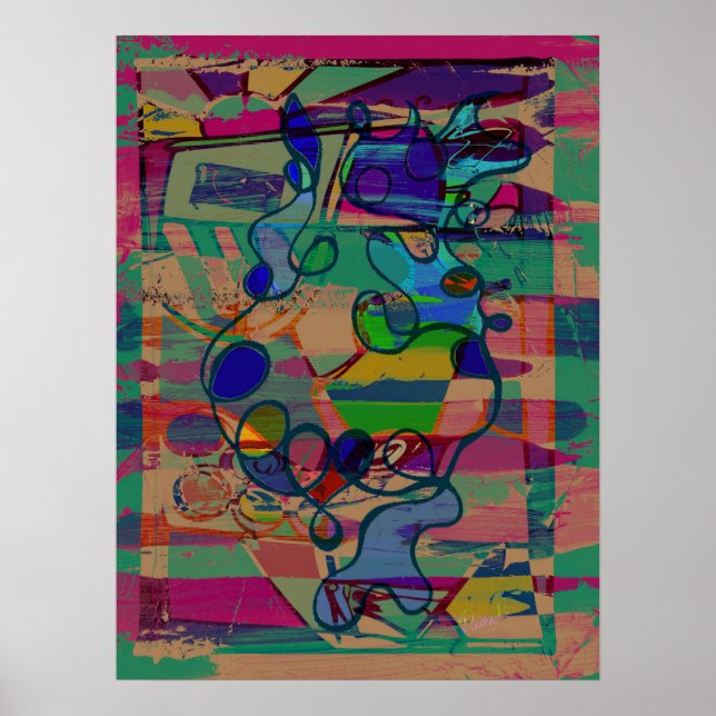 "Verlockendes Abstrakt" alternative Version 18 x 2 Poster (Vorne)