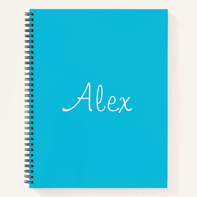 Verlockendes Aqua Notizbuch (Vorderseite)