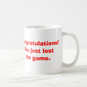 Verlor das Spiel Tasse
