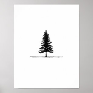 Verloren: Einsamer Baum Poster