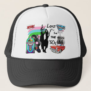 Verloren im 50er Retro coolen Entwurf Truckerkappe