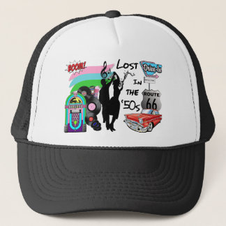 Verloren im 50er Retro coolen Entwurf Truckerkappe