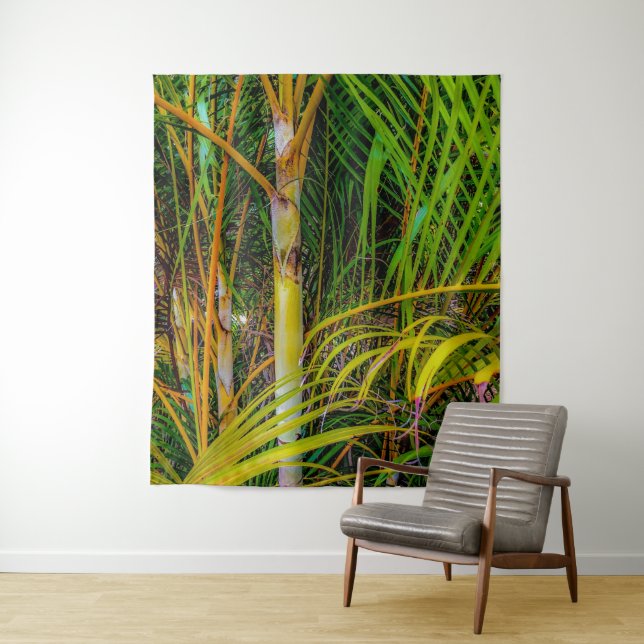 Verloren in Areca Palms Tapestes Wandteppich (Beispiel)