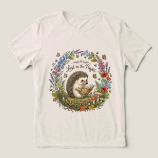 Verloren in den Seiten Süßer Igel liest Buch Tri-Blend Shirt